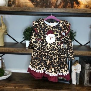 Boutique Leopard Santa Dress